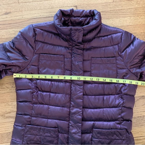 Lands End Burgundy Lightweight Puffer Jacket (Small) - Picture 4 of 11